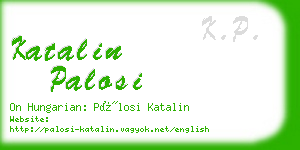 katalin palosi business card